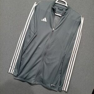 Adidas Tiro 23 Training Jacket Mens Medium Tall MT2 Grey HS3504 AEROREADY Slim